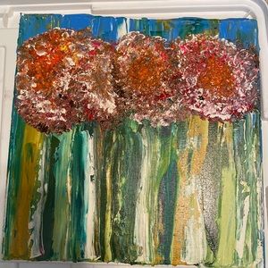 Clearance✅ - Fall In The Forest 12x12 stretched canvas